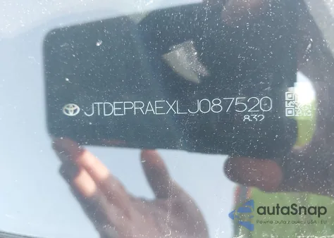 2020 Toyota Corolla Le z USA, uszkodzony, nr VIN JTDEPRAEXLJ087520